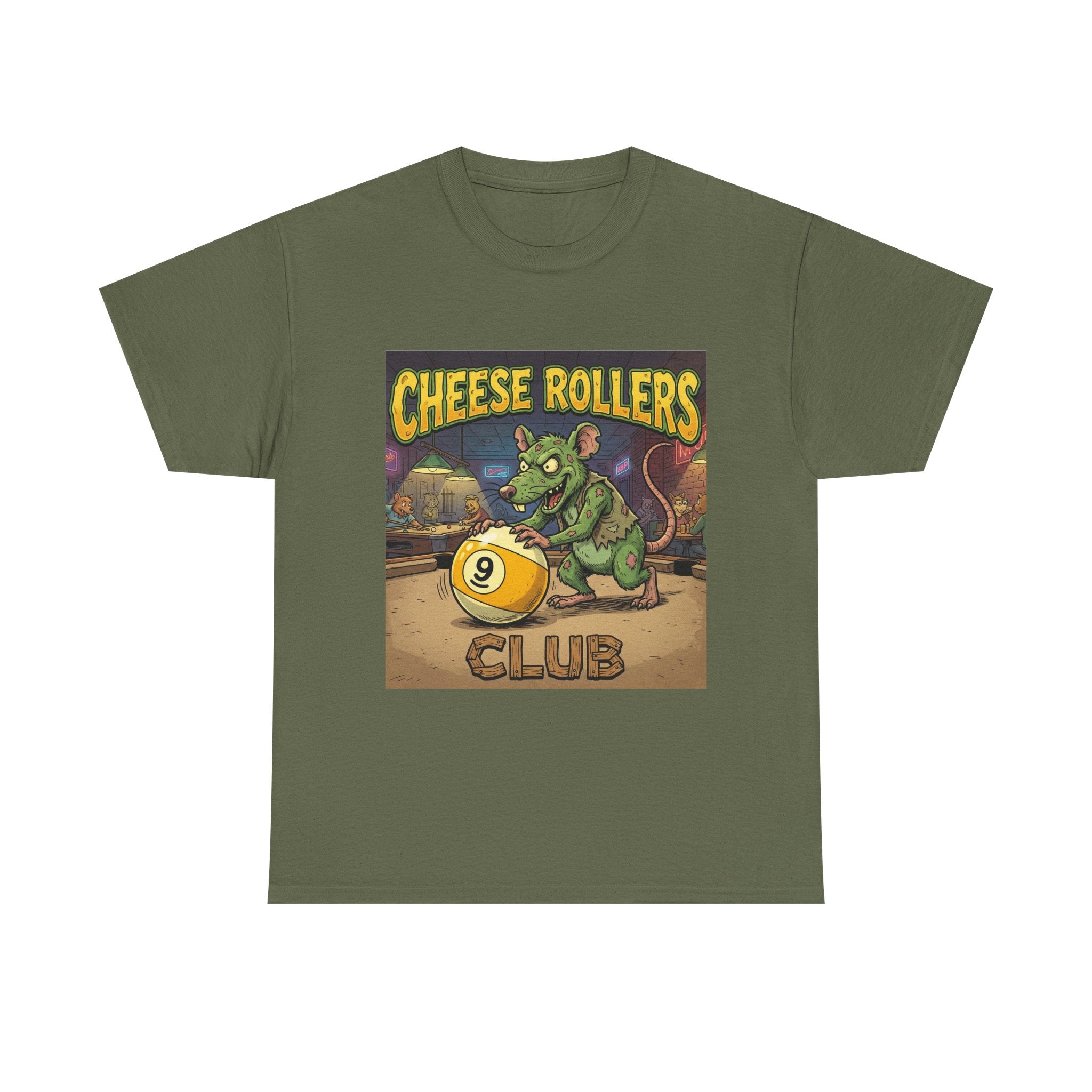 Cheese Rollers Club T-Shirt — Funny 'Pool Shark' Billiards Graphic Tee