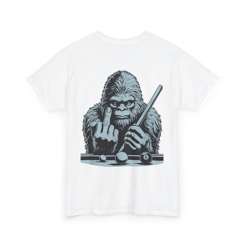Pool Shark Sasquatch T-Shirt — Funny Bigfoot Billiards Tee