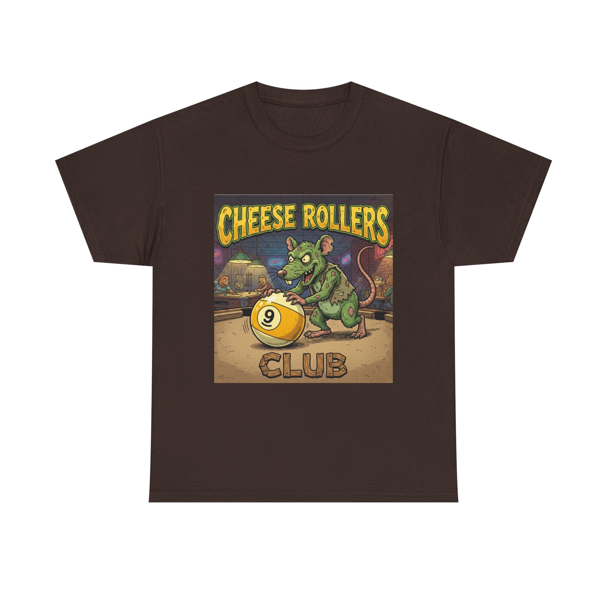 Cheese Rollers Club T-Shirt — Funny 'Pool Shark' Billiards Graphic Tee