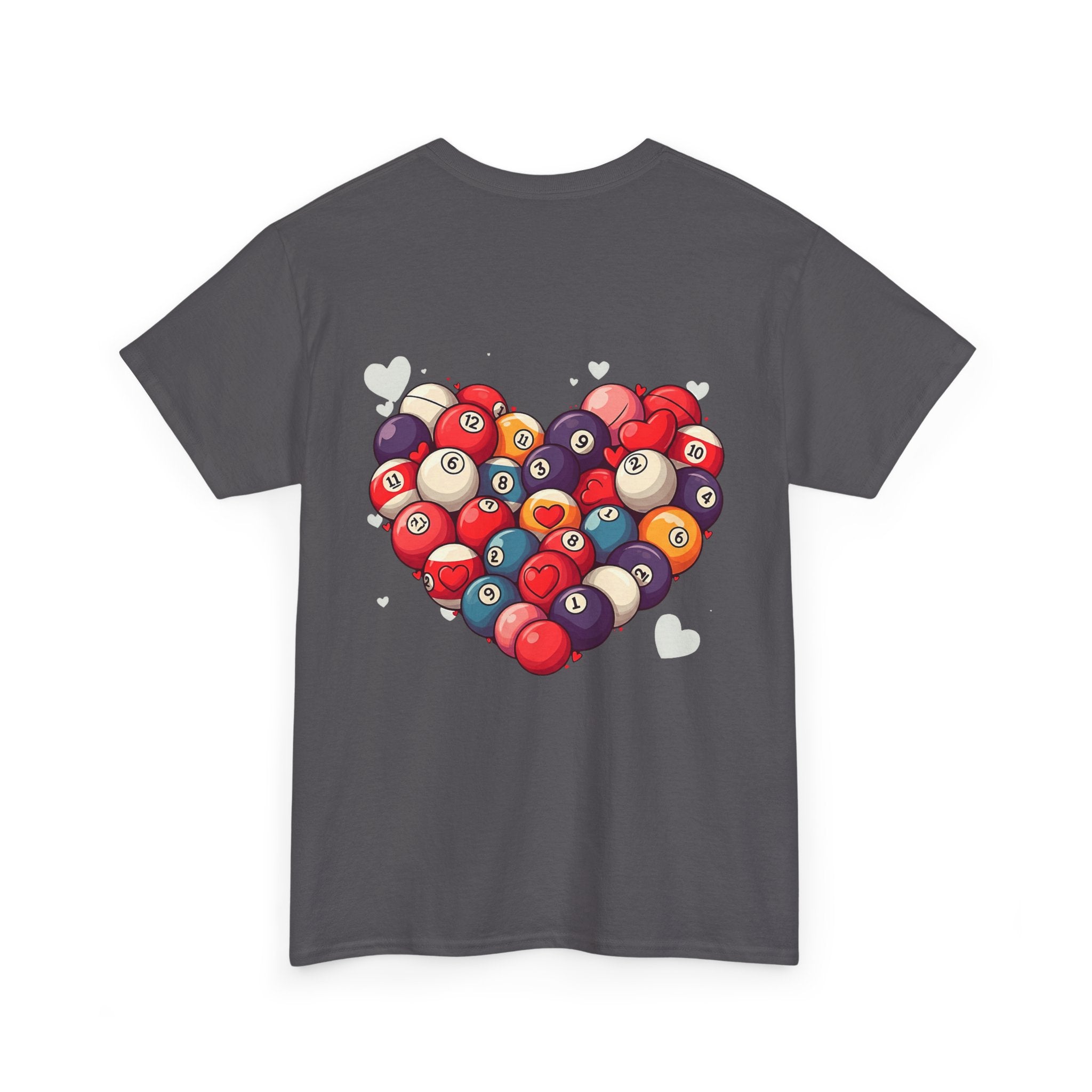 Billiards Heart T-Shirt — Love Pool Graphic Tee
