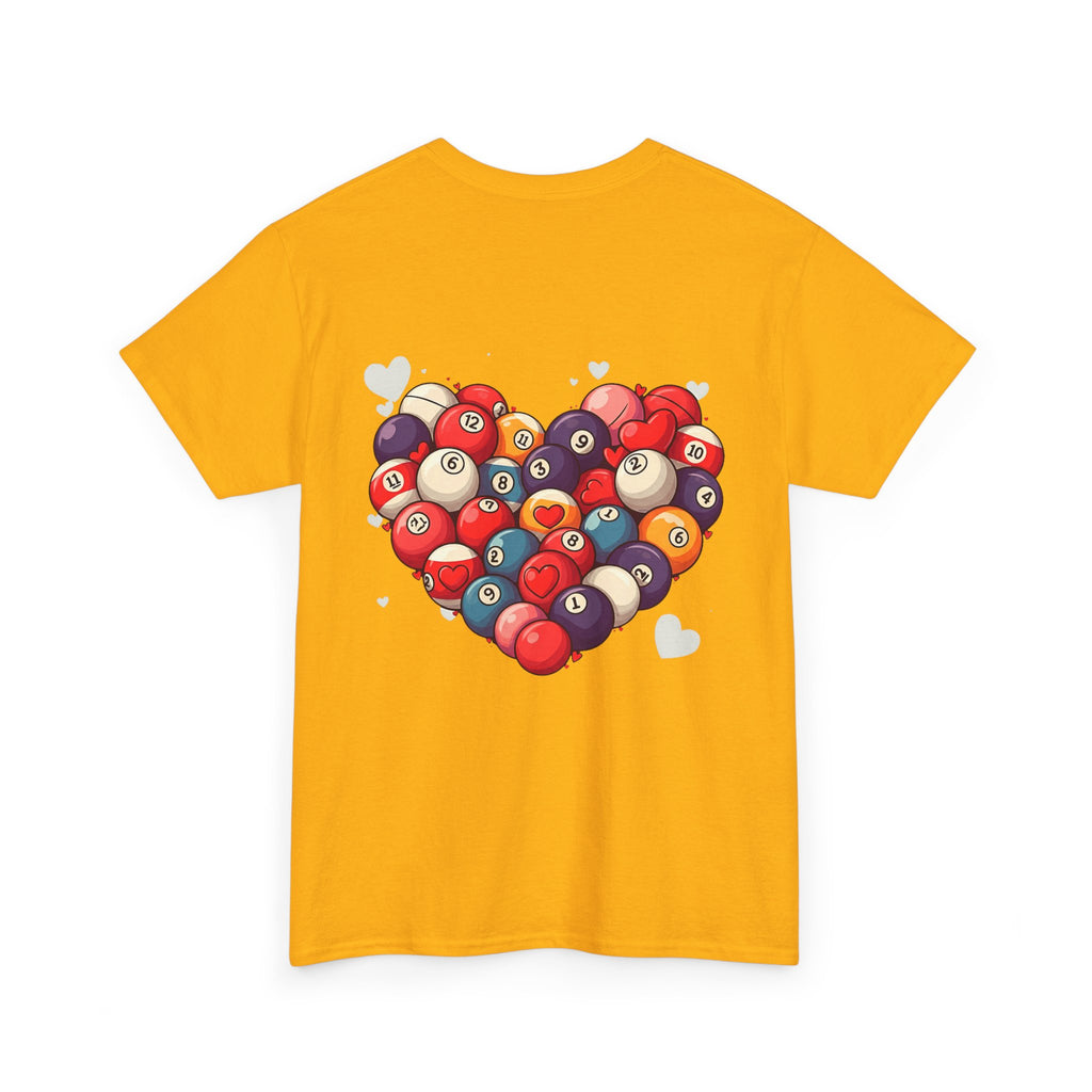 Billiards Heart T-Shirt — Love Pool Graphic Tee