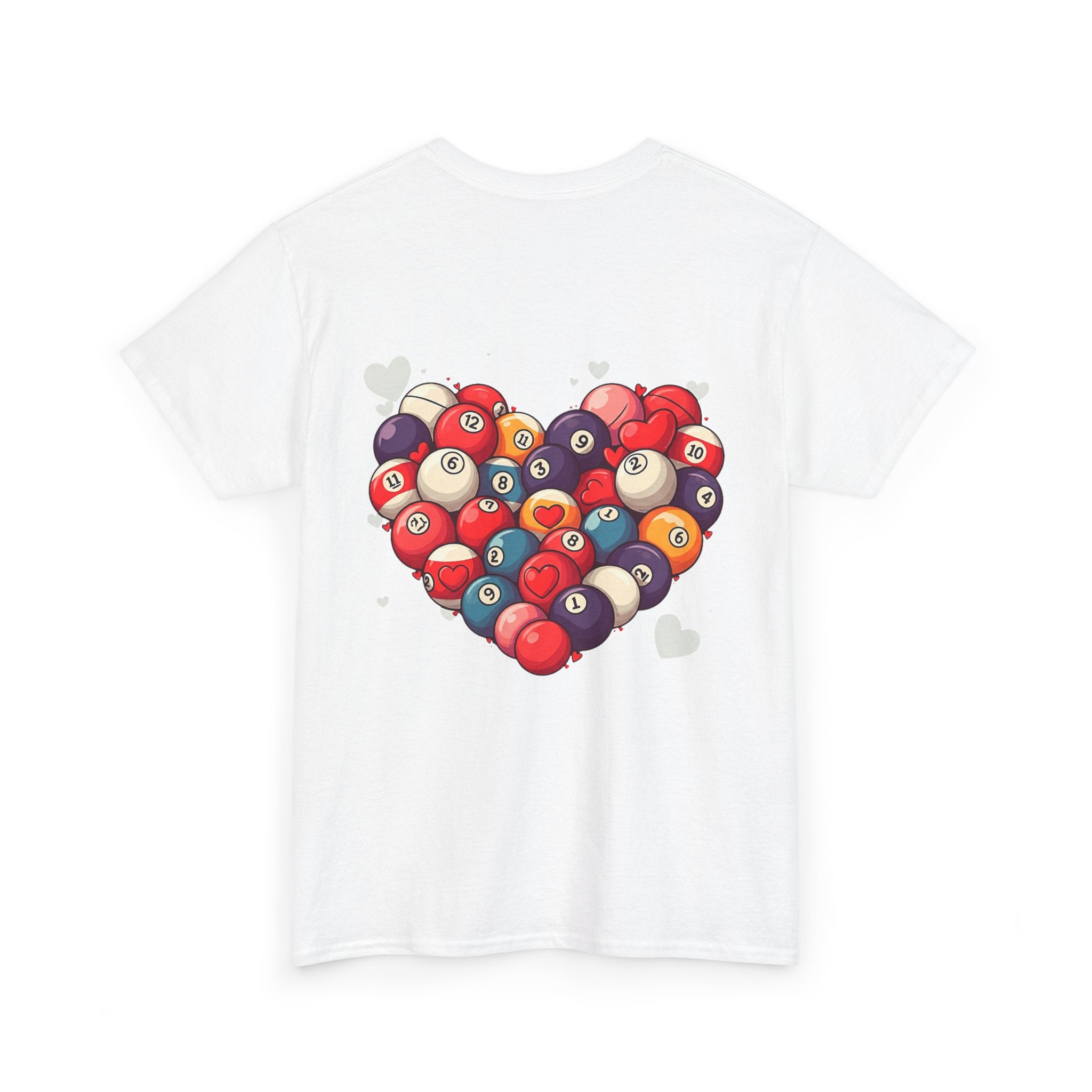 Billiards Heart T-Shirt — Love Pool Graphic Tee
