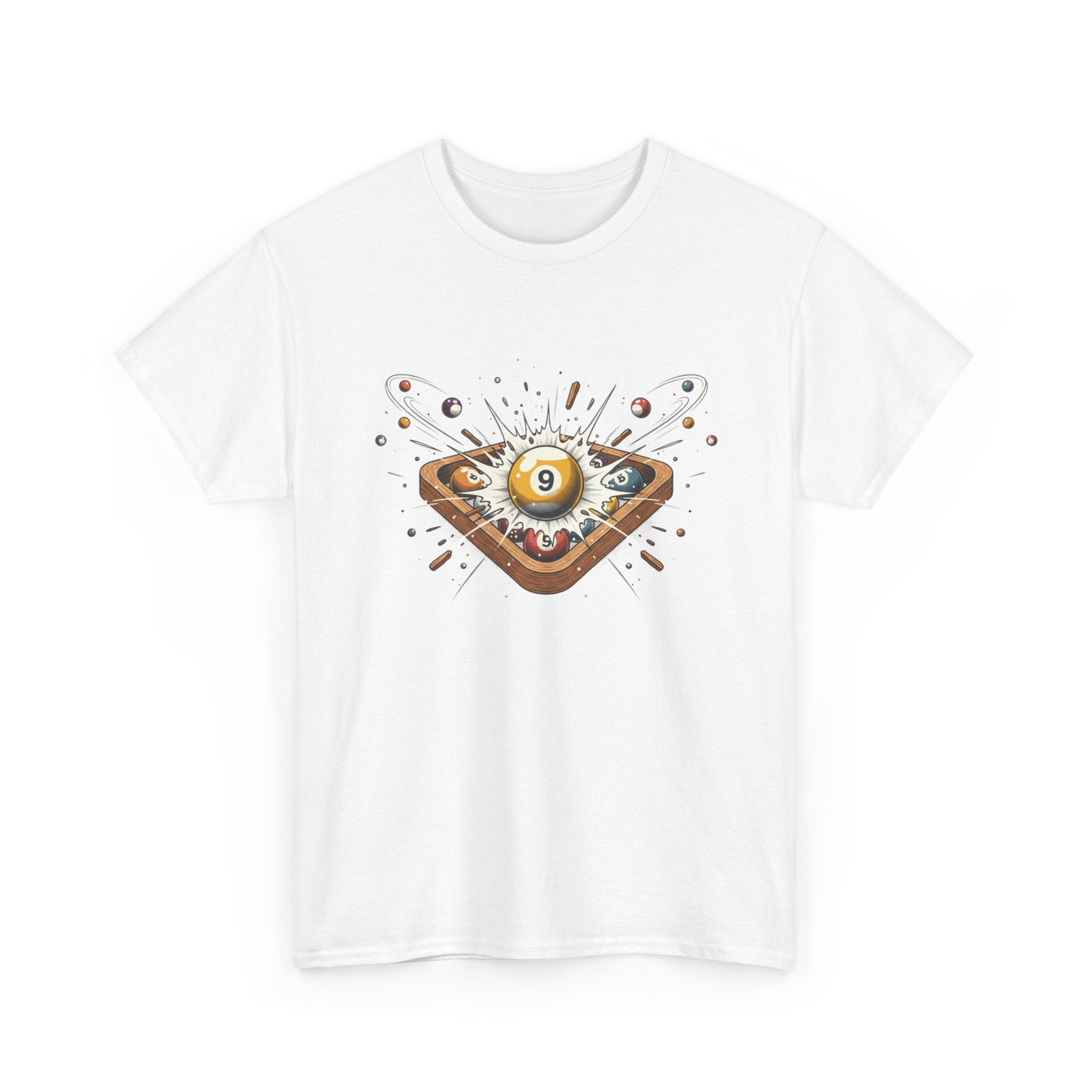 Billiards 9-Ball Vintage Planchette T-Shirt – Retro Pool Graphic Tee