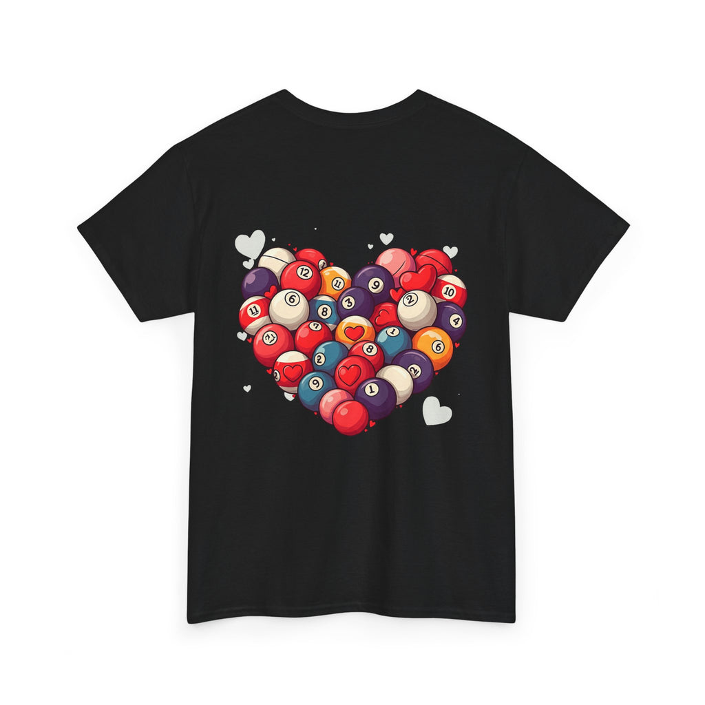 Billiards Heart T-Shirt — Love Pool Graphic Tee