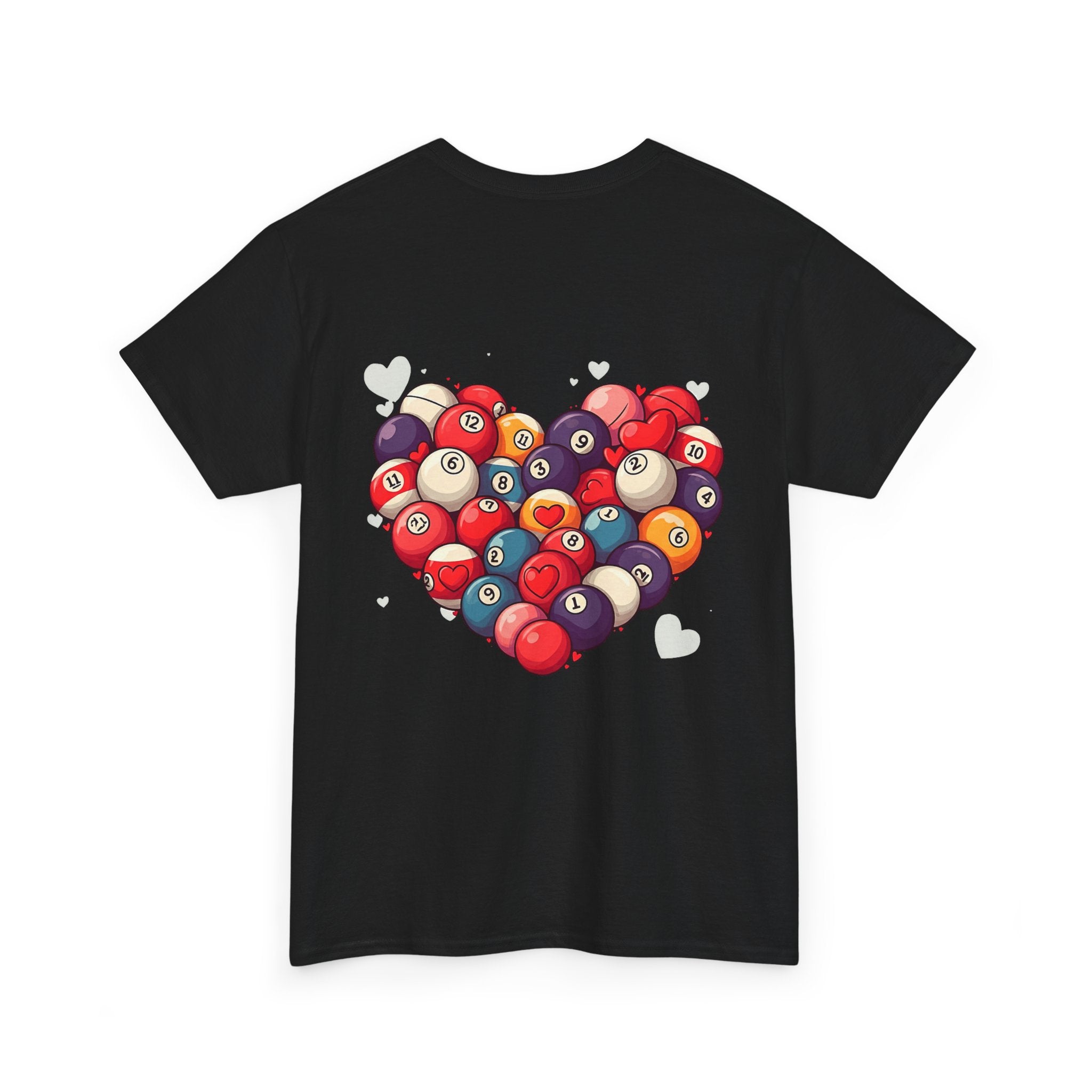 Billiards Heart T-Shirt — Love Pool Graphic Tee
