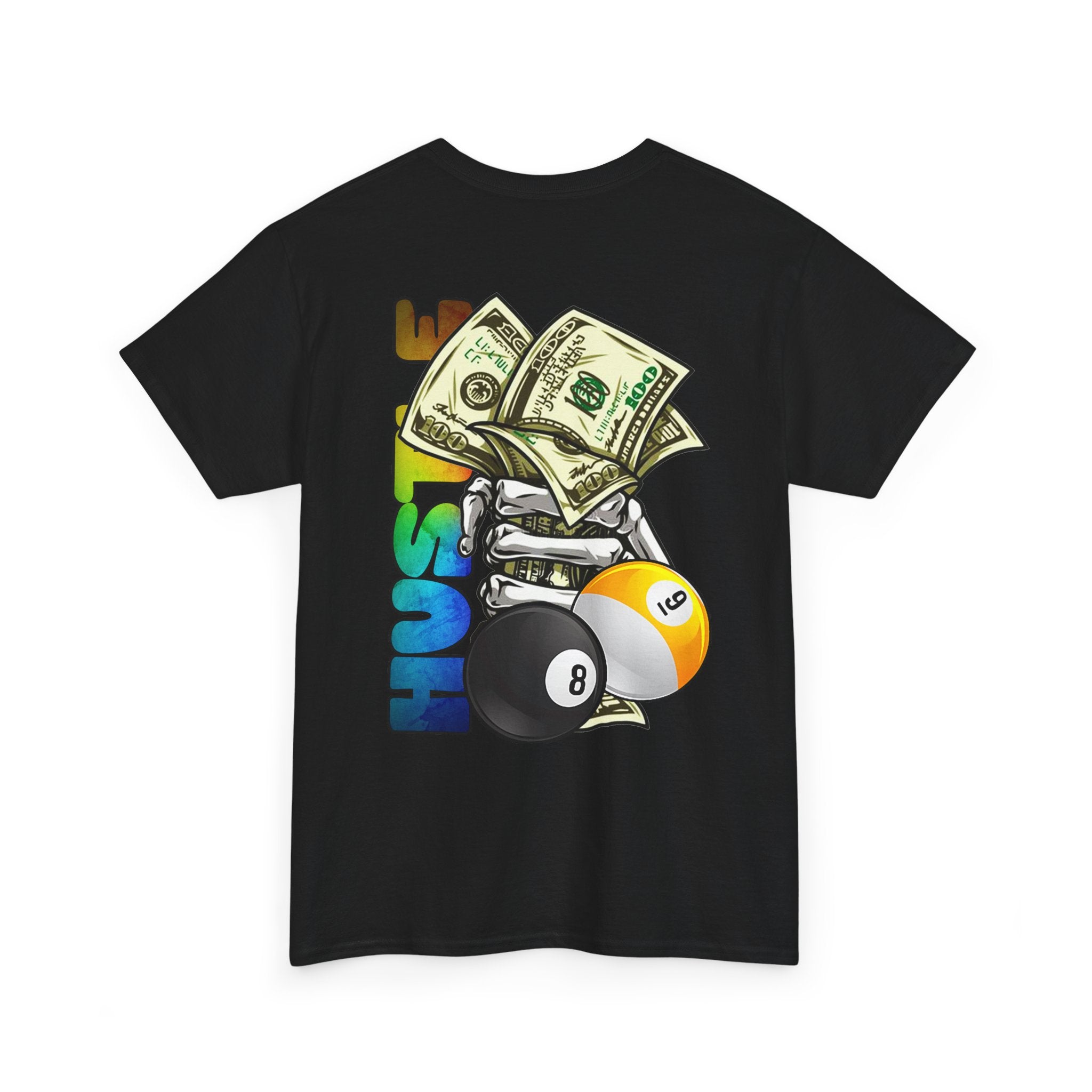 Hustle Money Billiards Tee — Pool Player Hustle Shirt