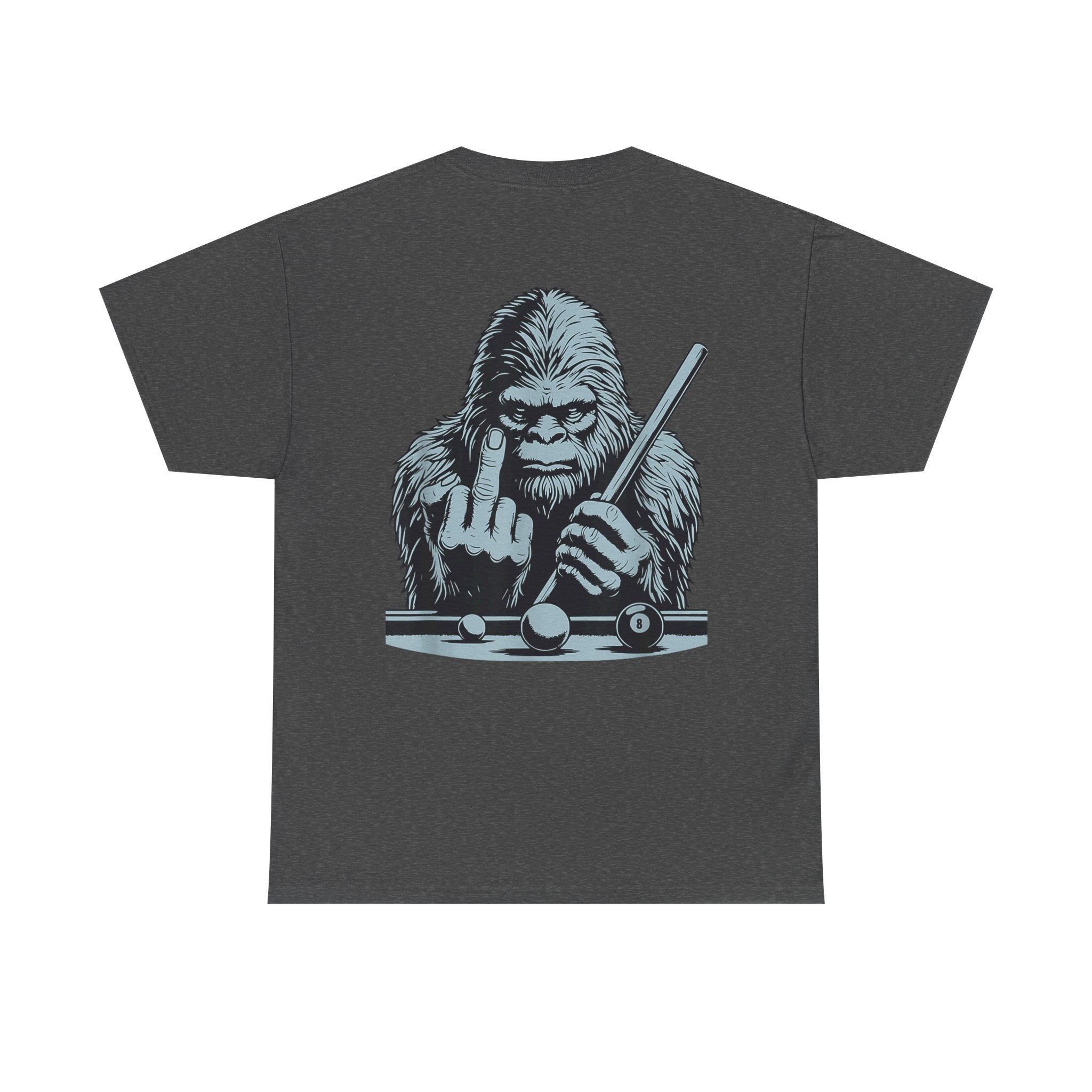Pool Shark Sasquatch T-Shirt — Funny Bigfoot Billiards Tee
