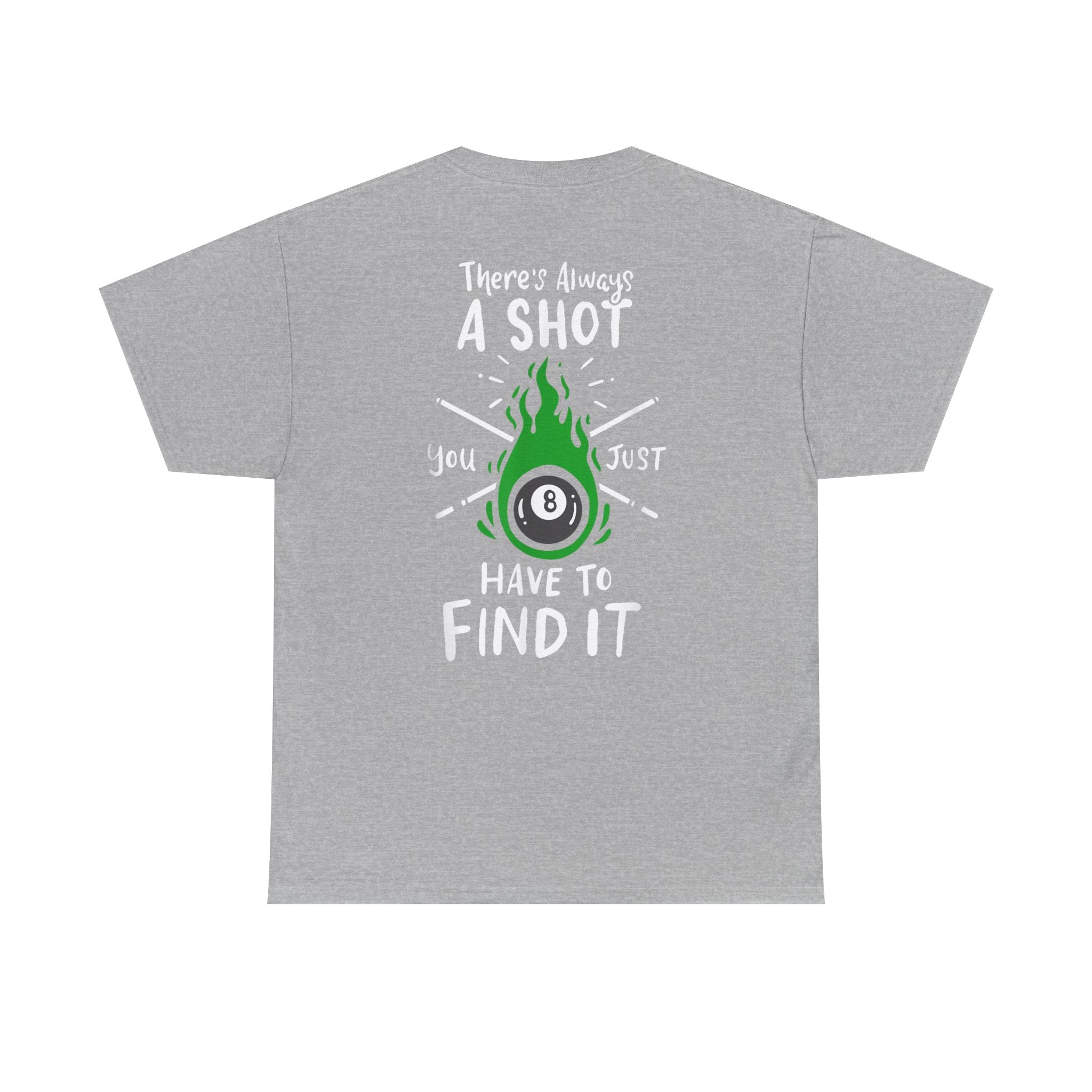 Flaming 8-Ball Tee — Billiards Pool Shirt