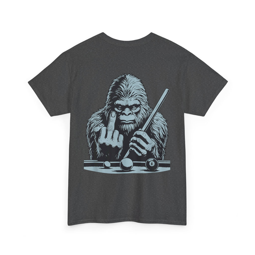 Pool Shark Sasquatch T-Shirt — Funny Bigfoot Billiards Tee