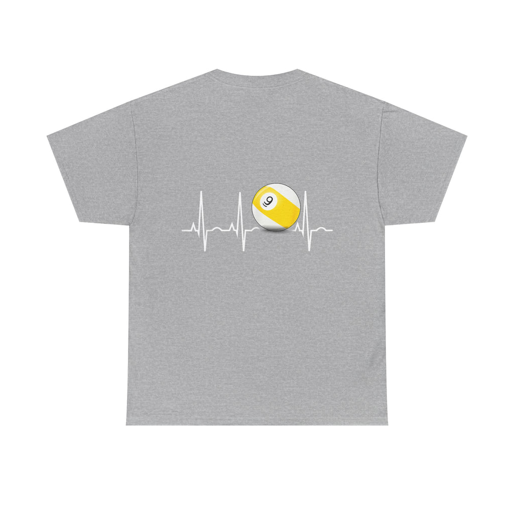 9 Ball World Heart Beat Billiards T-Shirt