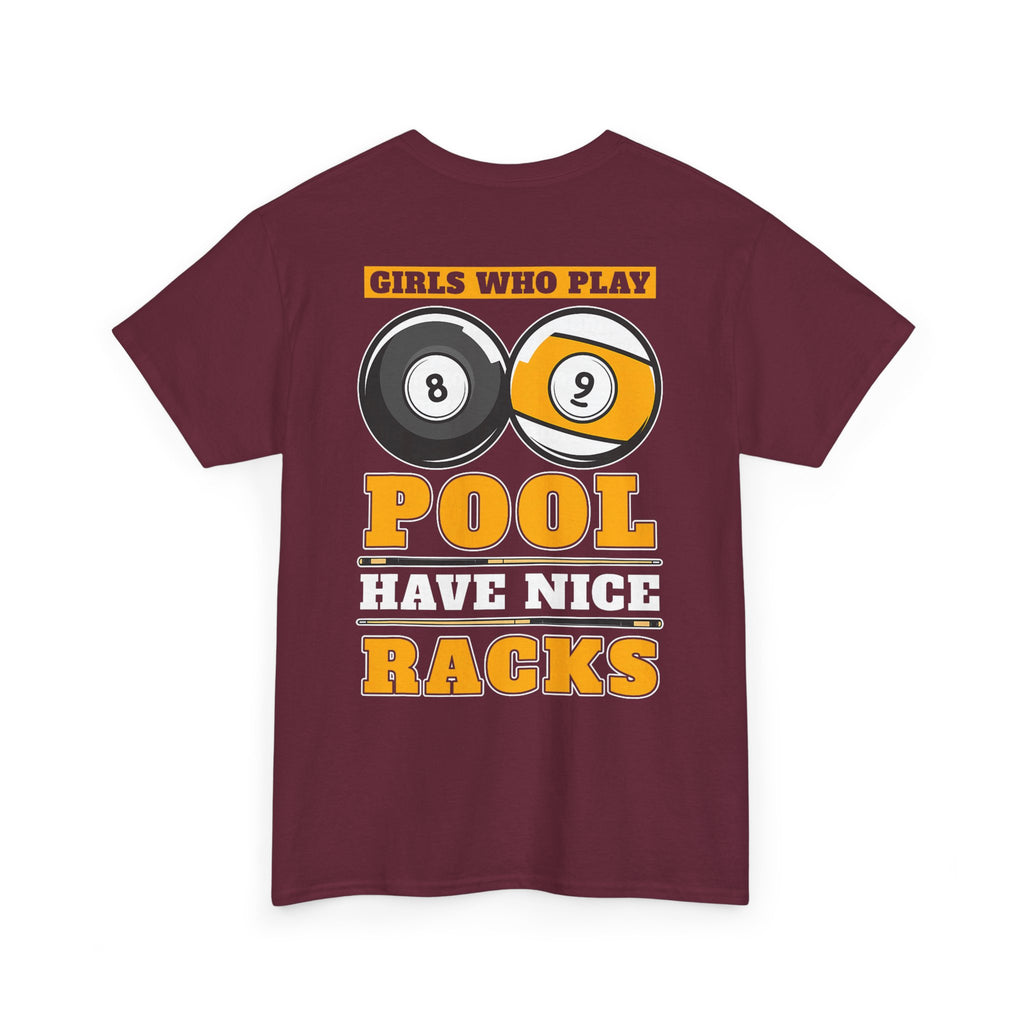 Girls Who Play Pool Racks Graphic T-Shirt
