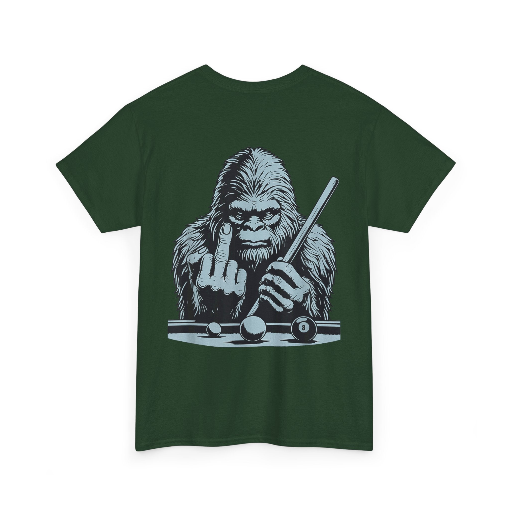 Pool Shark Sasquatch T-Shirt — Funny Bigfoot Billiards Tee