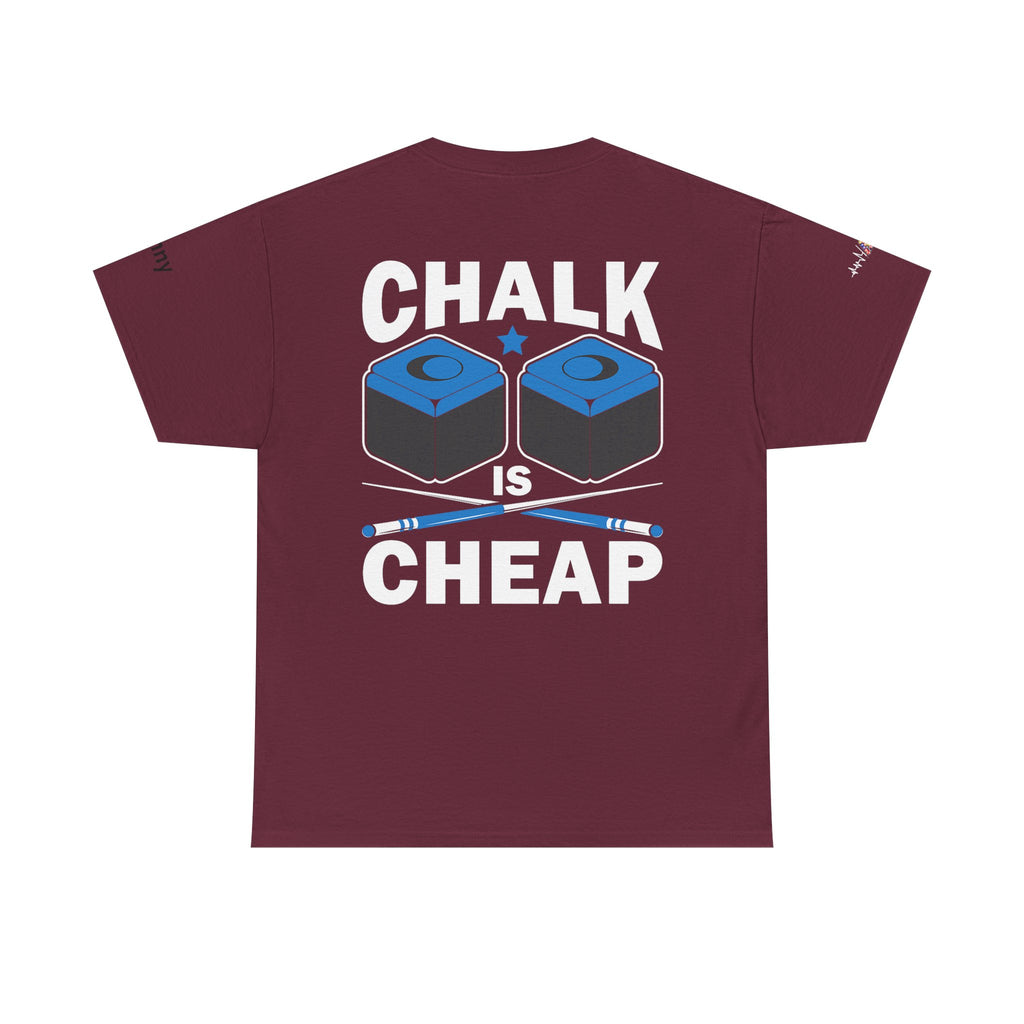 Chalk Is Cheap Billiards Tee — Pool Player Graphic T-Shirt