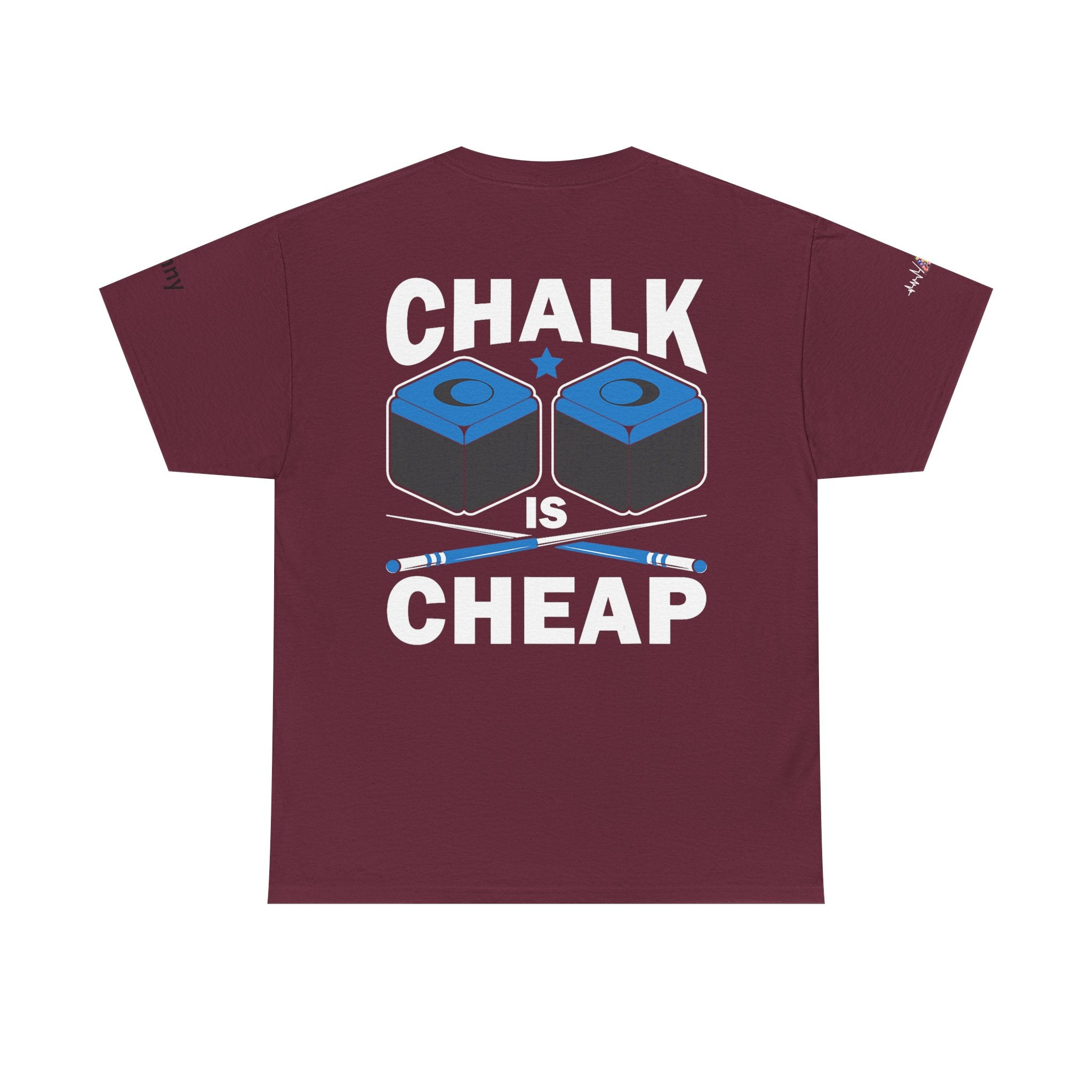 Chalk Is Cheap Billiards Tee — Pool Player Graphic T-Shirt