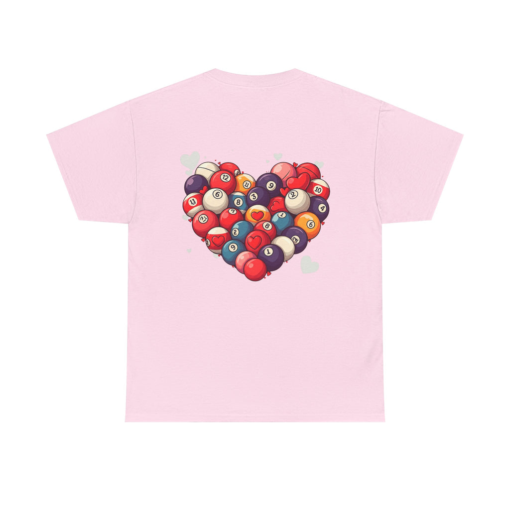 Billiards Heart T-Shirt — Love Pool Graphic Tee