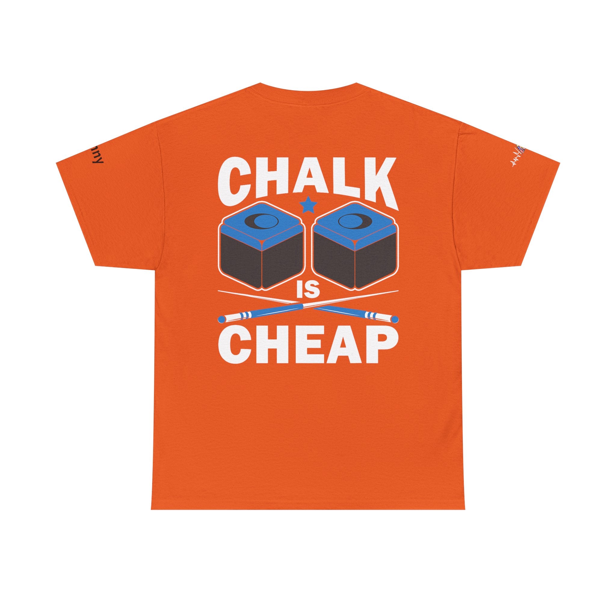 Chalk Is Cheap Billiards Tee — Pool Player Graphic T-Shirt