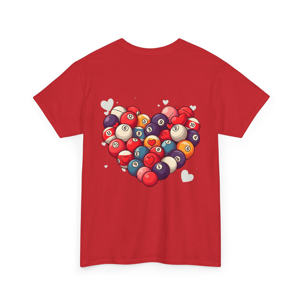 Billiards Heart T-Shirt — Love Pool Graphic Tee